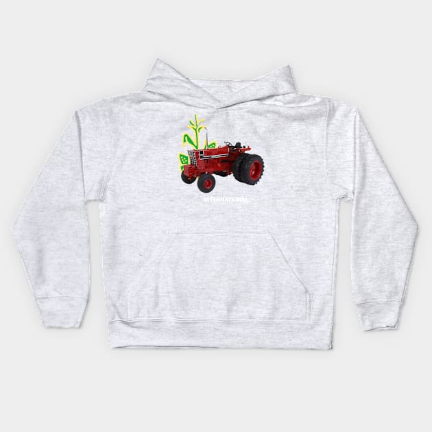 INTERNATIONAL HARVESTER TRACTOR T-SHIRT Kids Hoodie by Cult Classics